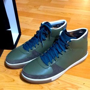 Fashion man green Sneaker Boots shoes size 9